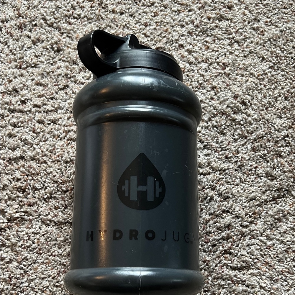 HydroJug Matte Black Sports Water Jug 72oz